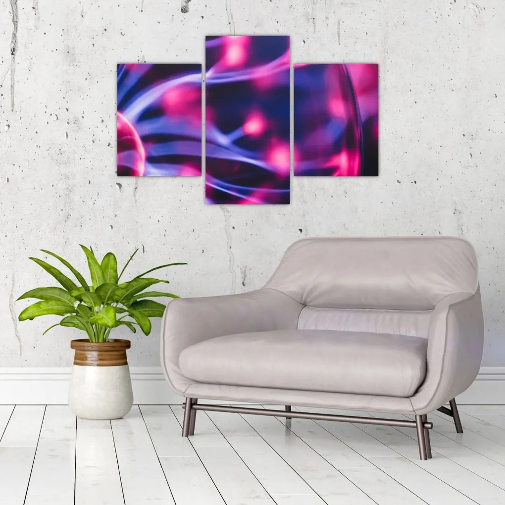 Tablou abstract mov (90x60 cm)