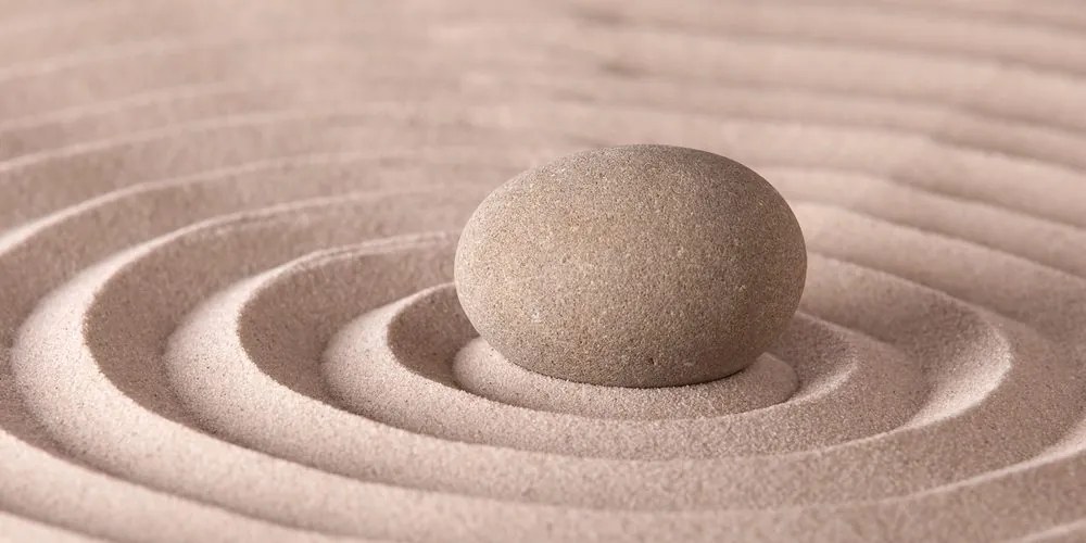 Tablou piatră meditând
