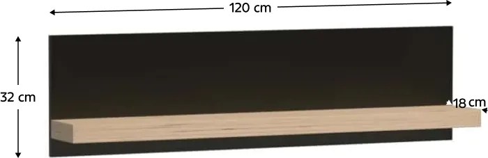 Raft KOLI C-9 120, stejar artisan