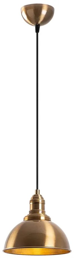 Lustră bronz cu abajur din metal ø 21 cm Varzan – Opviq lights