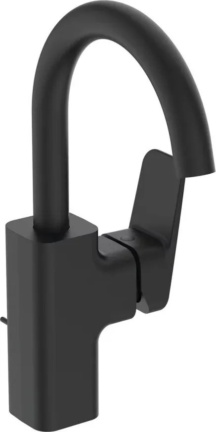 Baterie lavoar inalta Ideal Standard Ceraplan 280 negru mat cu ventil Pop-Up metalic