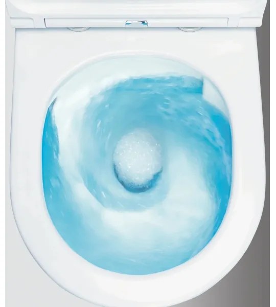 Deante CDJD6RPS - Vas WC pe pardoseală cu capac JASMIN, ceramică/alb