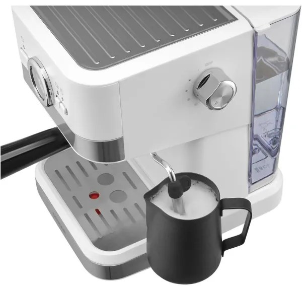 Espressor Sencor 1050W/230V alb/crom mat