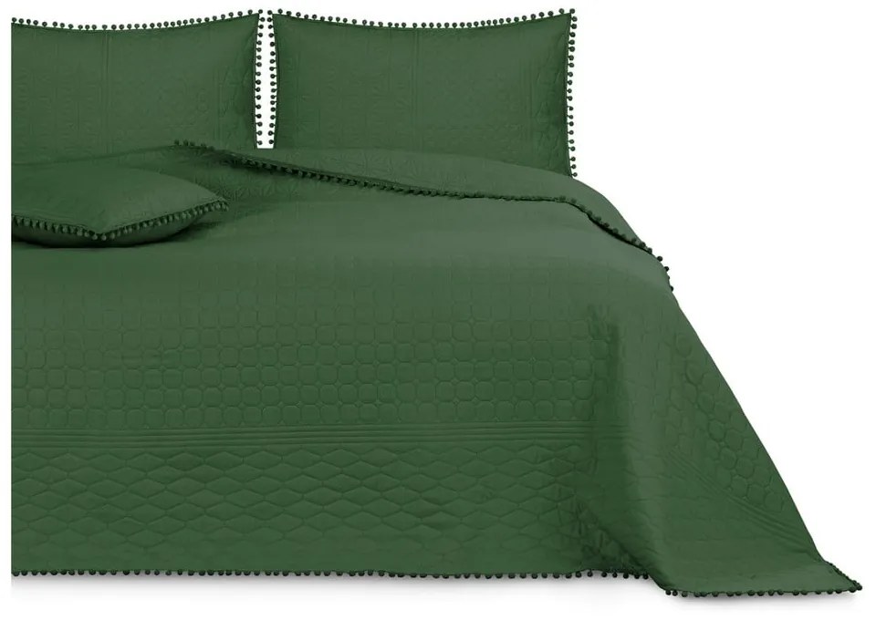 Cuvertură pentru pat AmeliaHome Meadore, 170 x 270 cm, verde