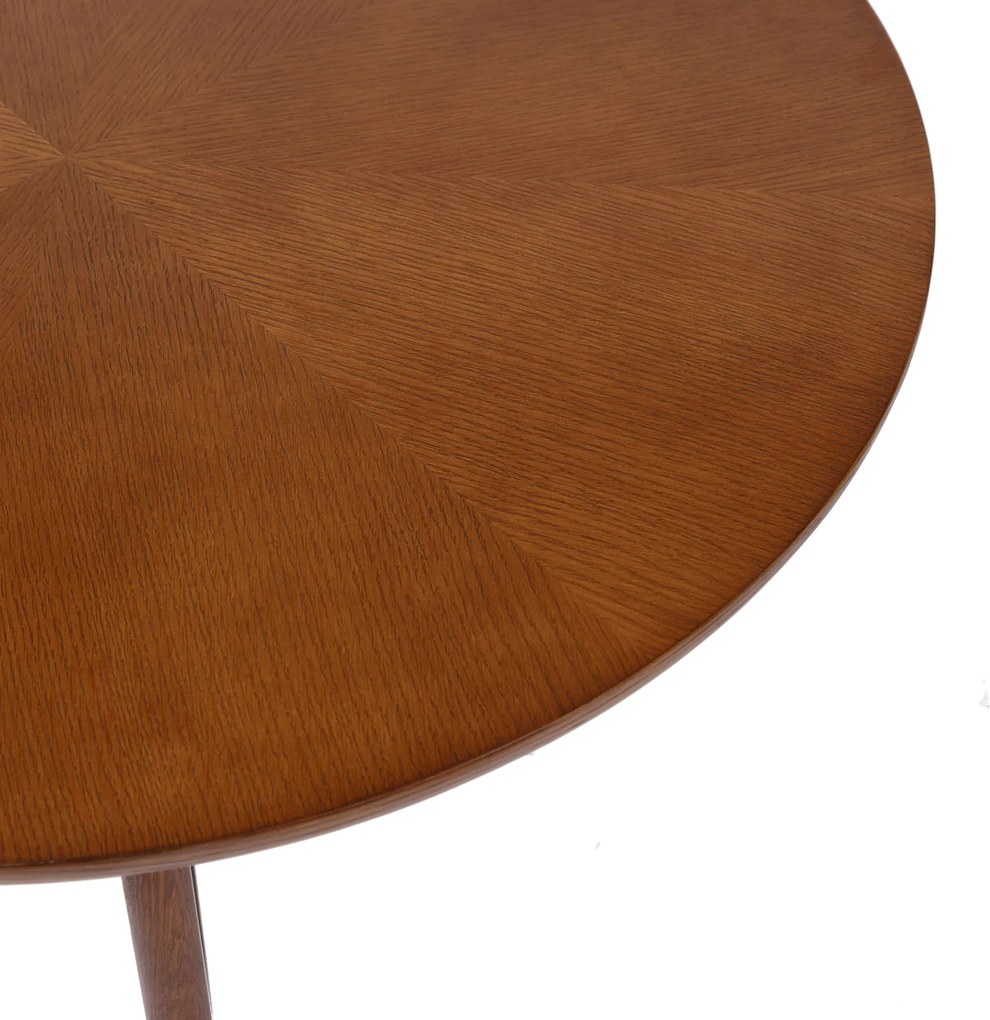 MAZZONI EXPORT BELLUNO Nuc Natural (Maro Închis) - MĂSUȚĂ DE CAFEA DIN LEMN Ø65 cm ROTUNDĂ MODERN CLASSIC