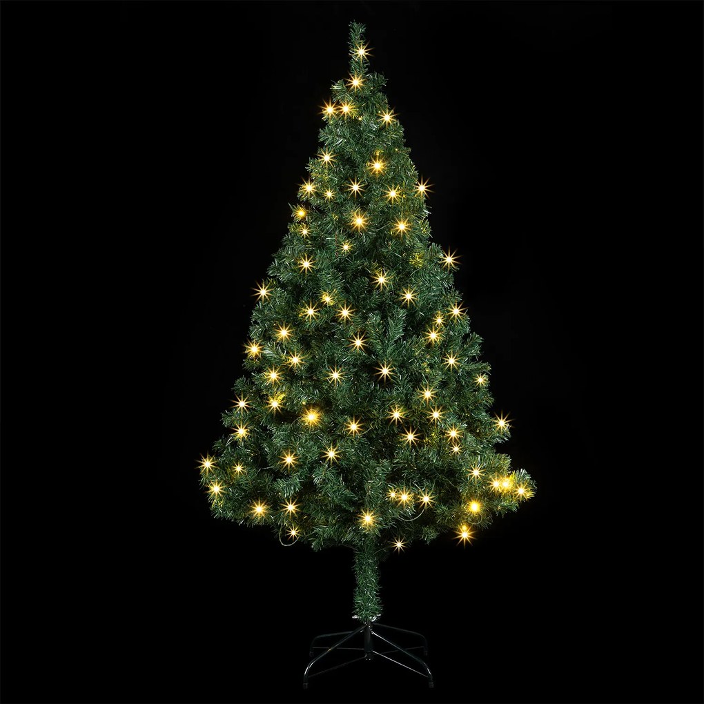 Brad artificial cu lumanari LED - 210 cm