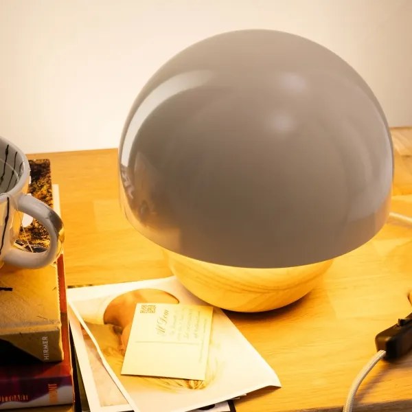 Lampă de masă Brilliant NALAM 1xE14/40W/230V gri/ash