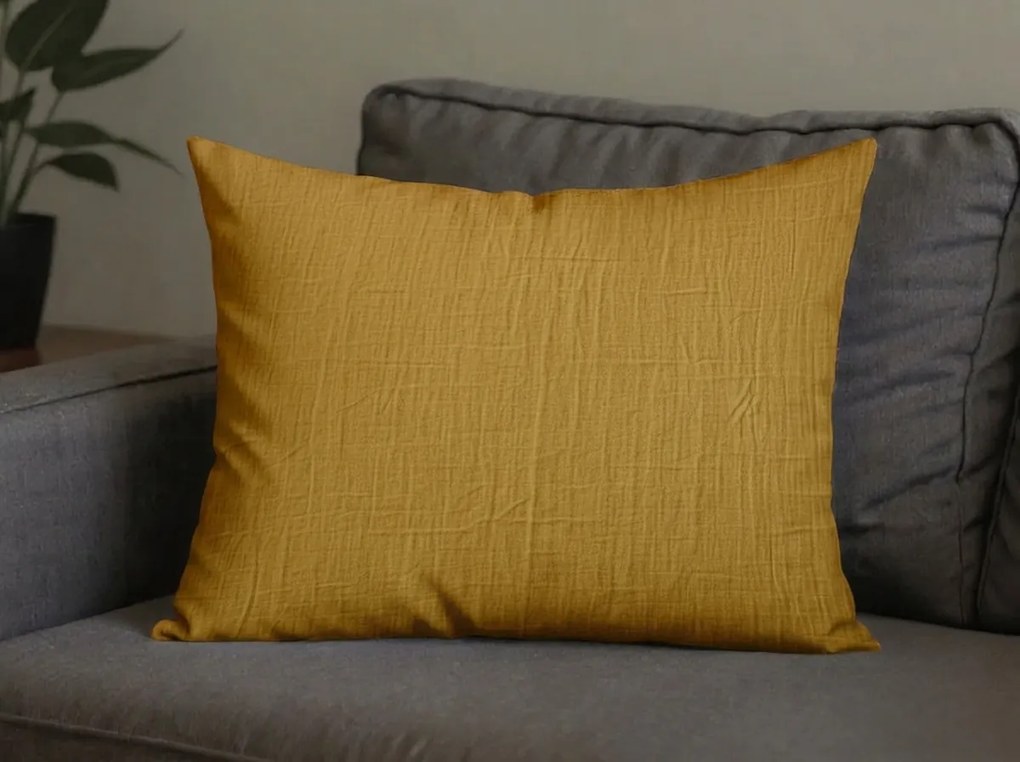 Fata de perna muselina MUSSARI 50x70 cm, galben inchis