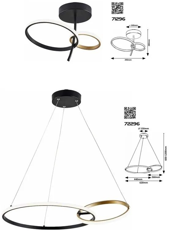 Lustra LED suspendata design modern Emilion