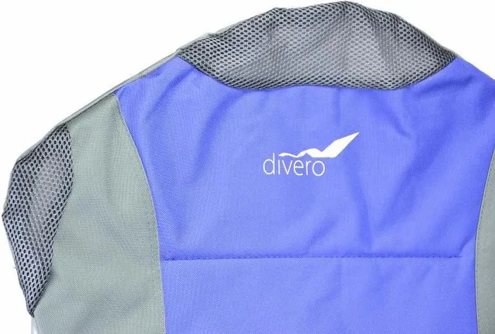 Set 2x scaun de camping pliant Divero Deluxe