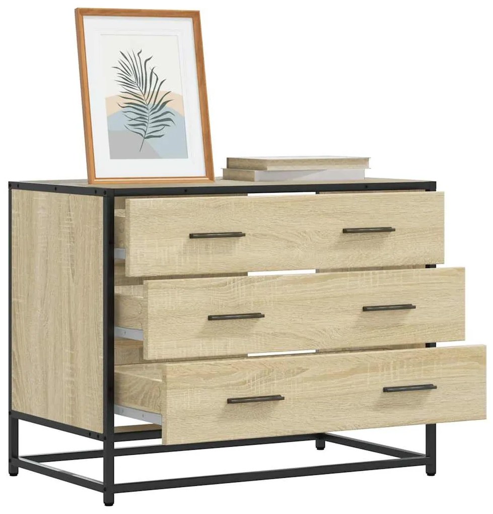 vidaXL Dulap cu sertare, stejar sonoma, 70x41x56 cm, lemn compozit