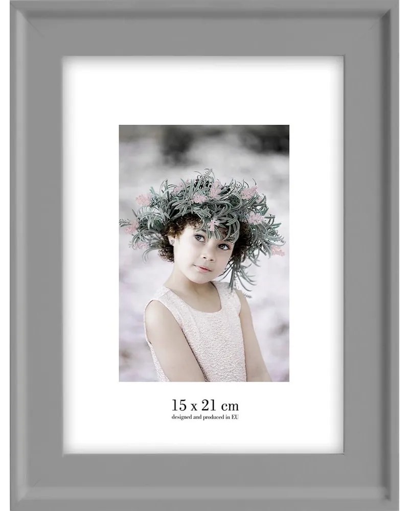 Ramă foto de perete Styler Malaga, 22 x 28 cm, gri