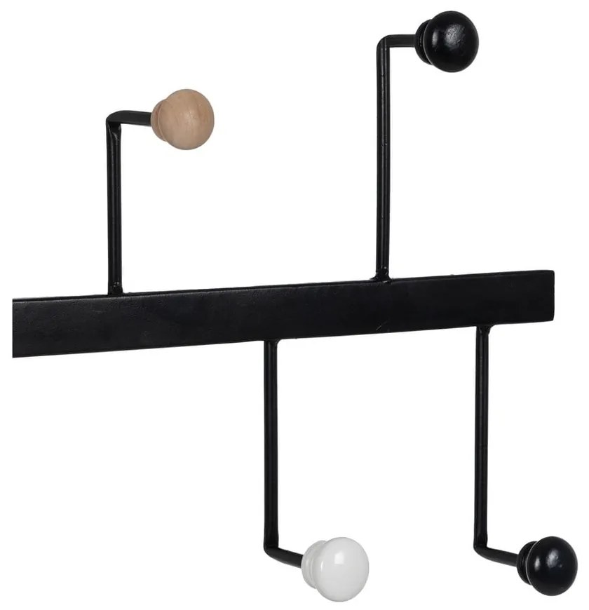 Cuier de perete negru din metal – Ixia