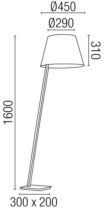 Lampadar, lampa de podea Moma 68502