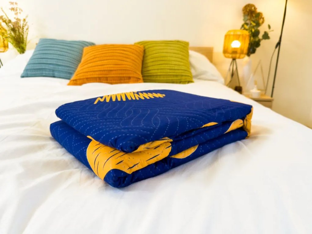 Cuvertura de pat GOLBINO, albastru inchis Dimensiune: 170 x 210 cm