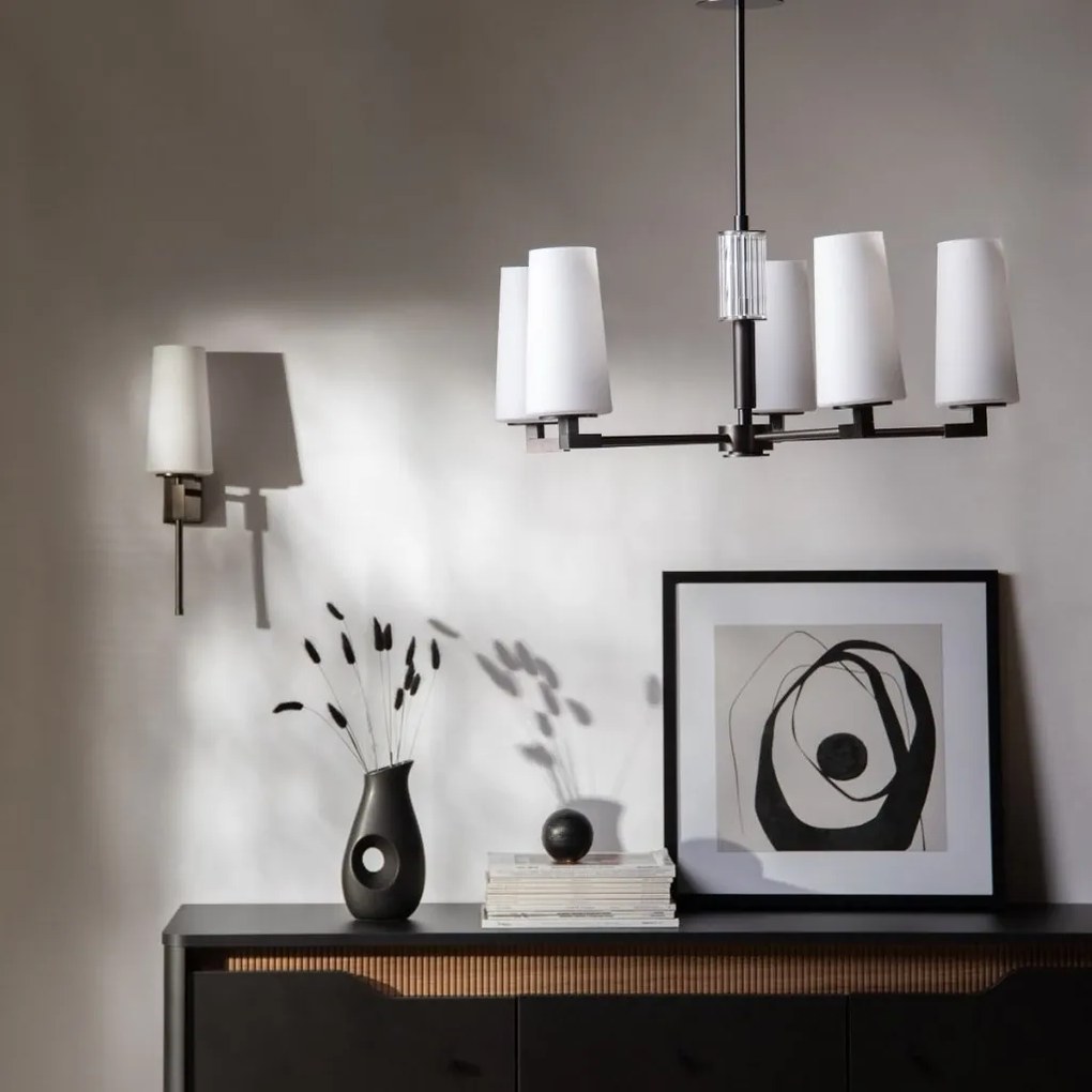 Candelabru elegant cu 5 brate VINCENZA titan periat
