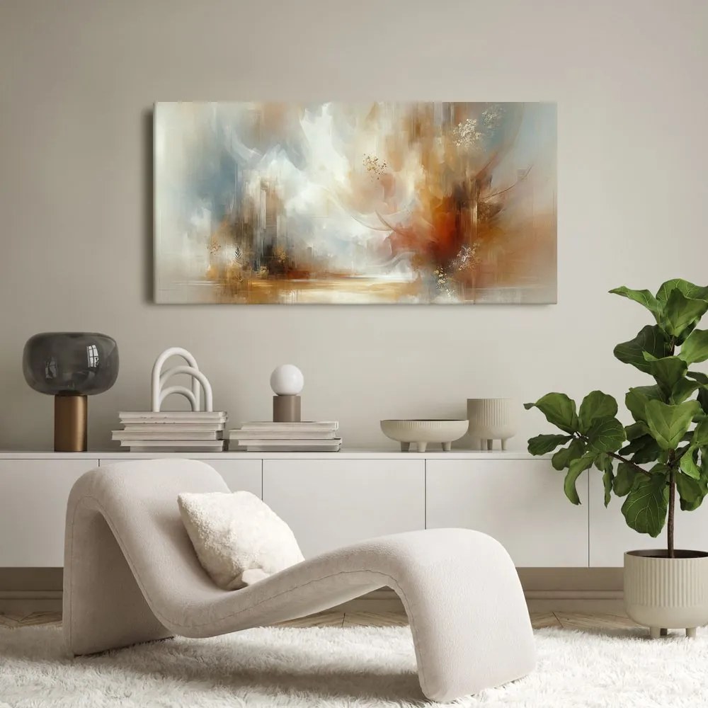 Tablou abstracție modernă caldă