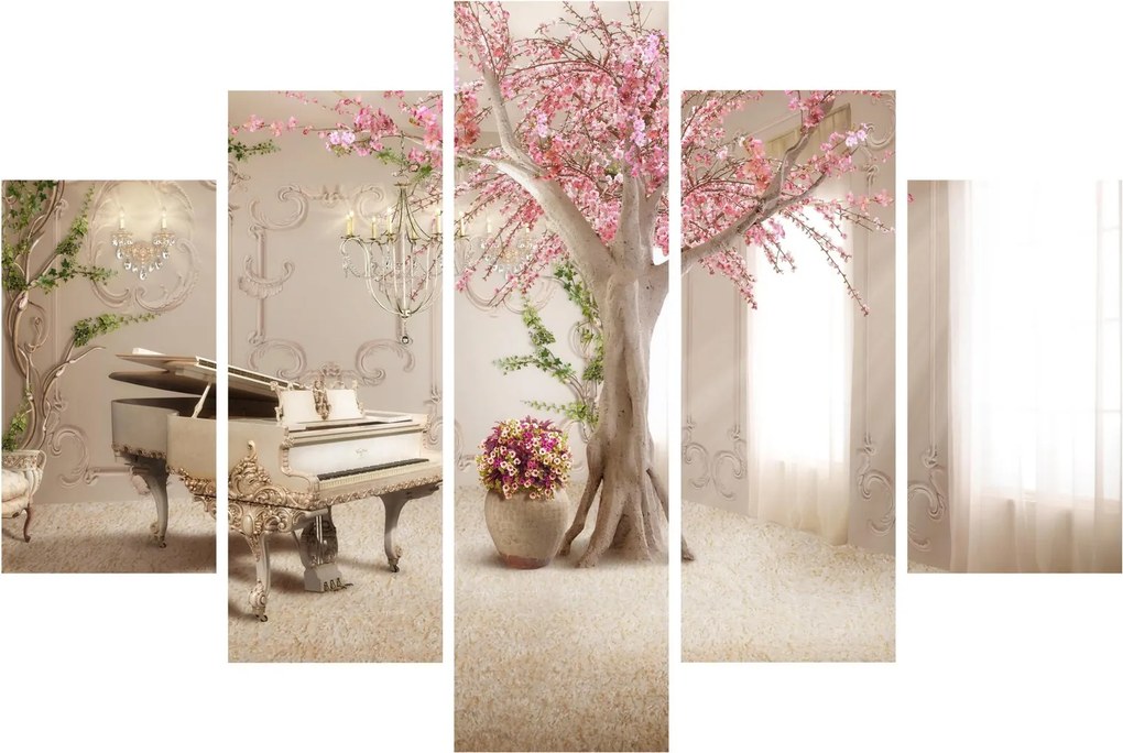 Tablou - Interior de vis cu pian (150x105 cm)
