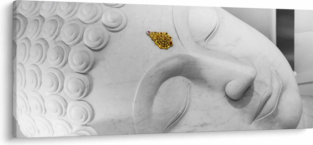 Tablou - Buddha alb (120x50 cm)