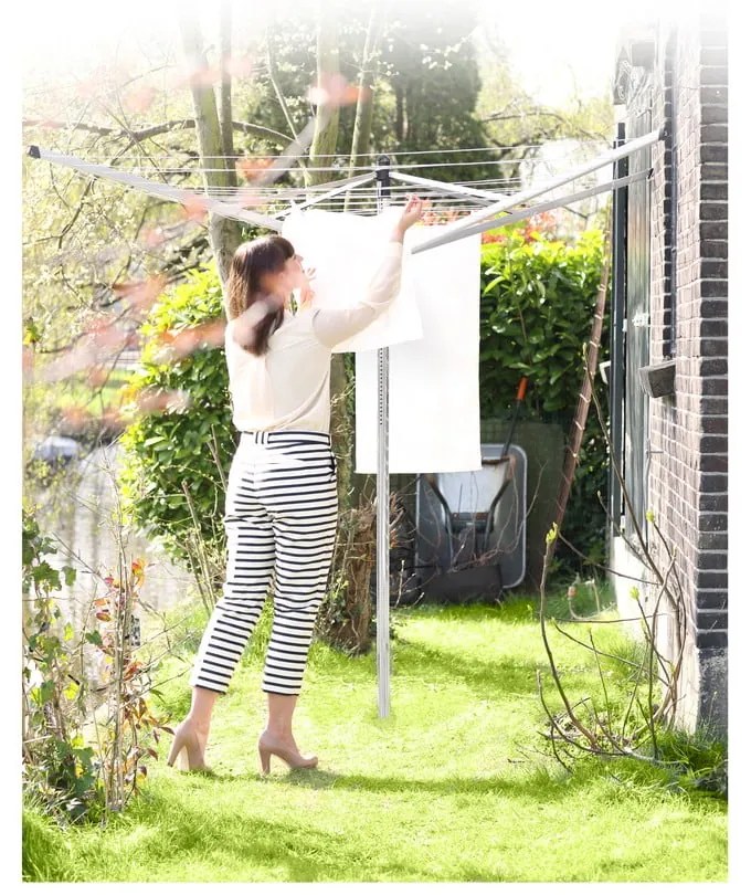 Uscător de rufe argintiu pentru grădină 40 m Topspinner – Brabantia