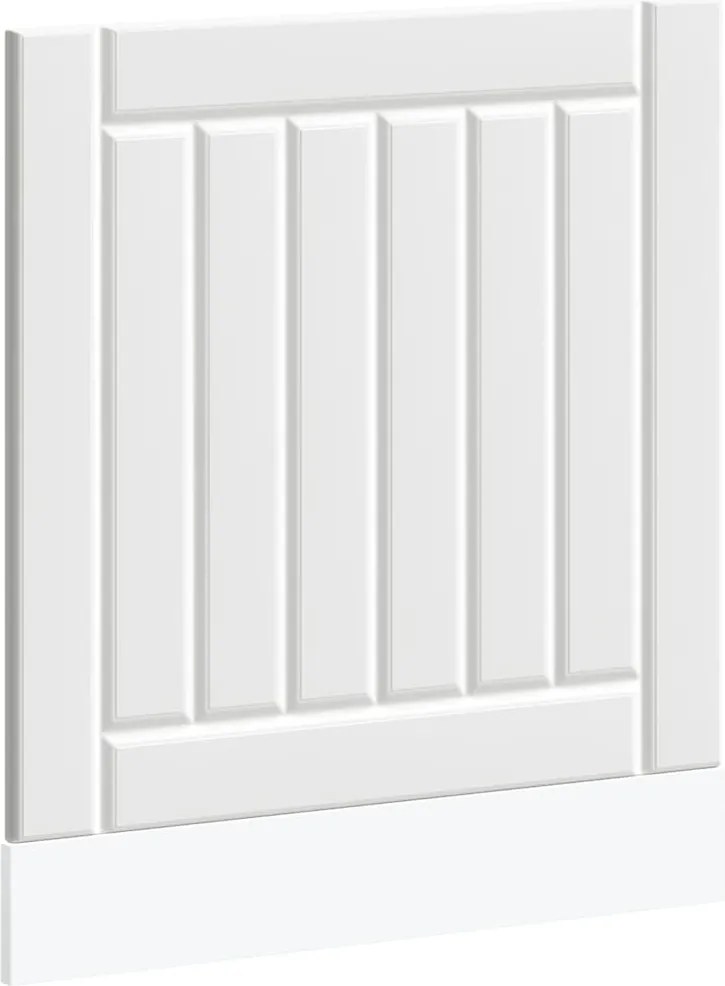 vidaXL Panou pentru mașină de spălat vase „Lucca” lemn prelucrat alb