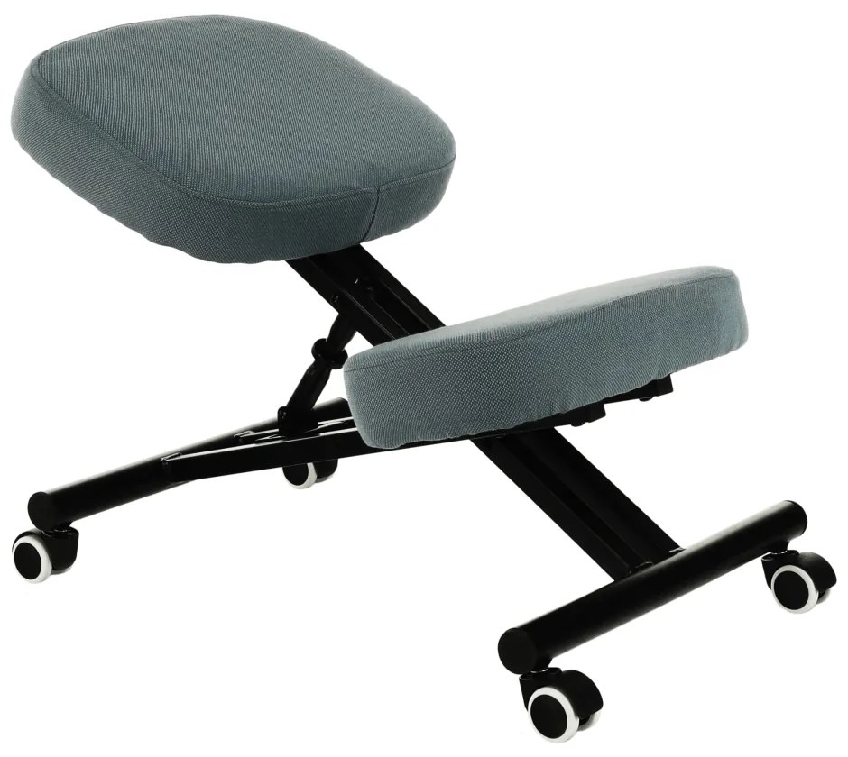 Scaun de ingenunchiere ergonomic, gri deschis   negru, KILIAN