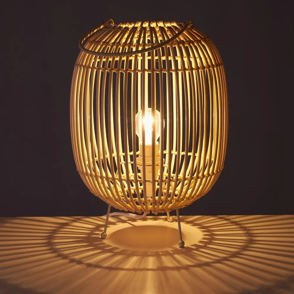 Veioză cu abajur din ratan (înălțime 30,5 cm) Natural Way – Casa Selección