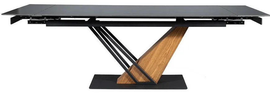 Masa de bucaterie Michel, negru / frasin