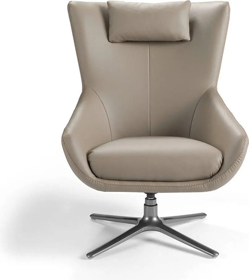Fotoliu pivotant design modern Melvin AC 5044-A1001-PIEL