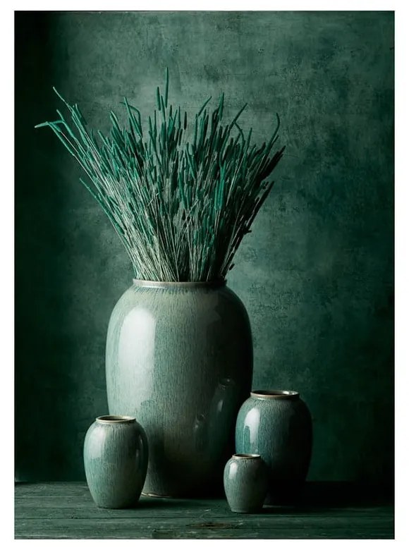 Vază verde din gresie (înălțime 20 cm) Gastro Green – Bitz