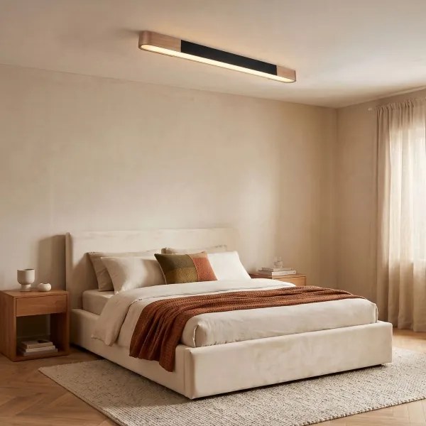 BRILAGI - Plafonieră LED GARDALINE LED/100W/230V 120 cm stejar/negru