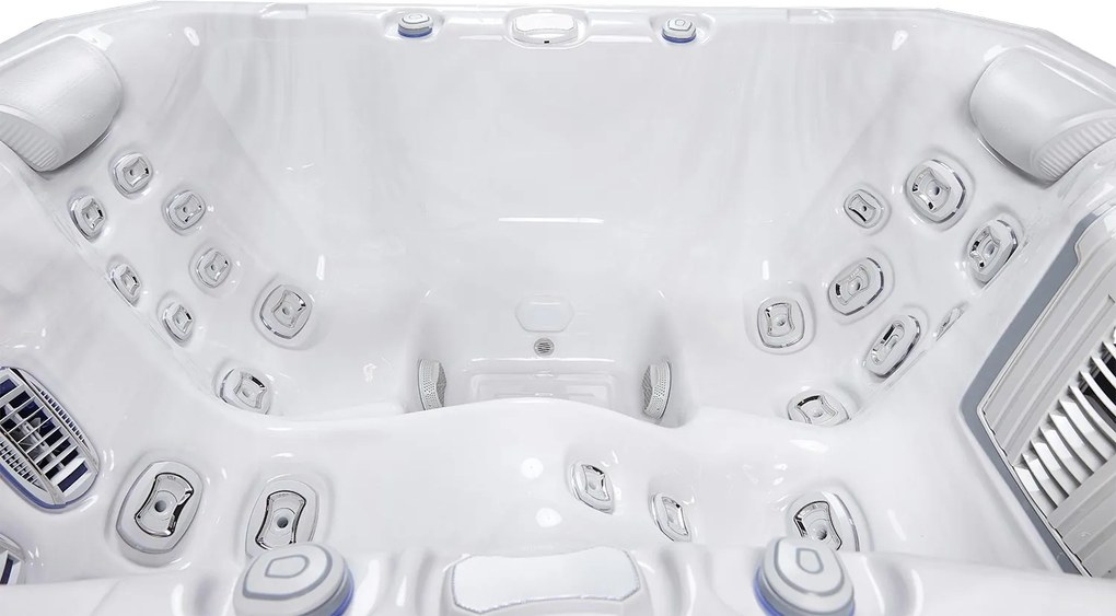 Minipiscina jacuzzi 3 persoane, 32 jeturi hidromasaj, WiFi, sistem audio, sistem In line-WIS, unitate de control Gecko IN.YE-3, 160   215 cm, Wellis