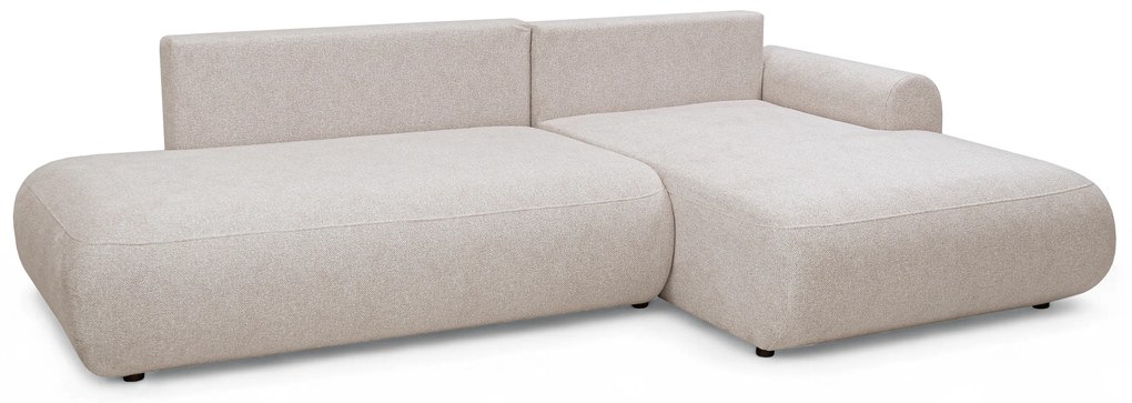 Colțar extensibil Lotulis L II dreapta - material tricotat crem Blur 01