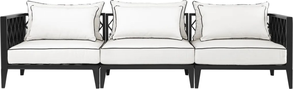 Canapea pentru interior si exterior Ocean Club, negru 113617 HZ
