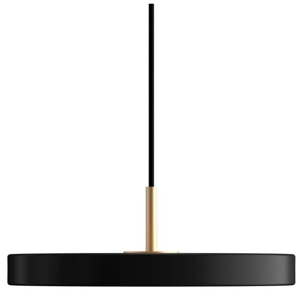 Lustră neagră LED cu abajur din metal ø 31 cm Asteria Mini – UMAGE