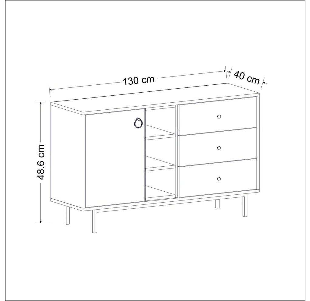 Mobilier living Natty (antracit). 1088777