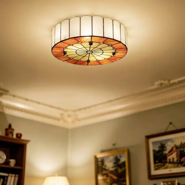 BRILAGI - plafonieră Tiffany cu vitralii SIENNA 2xE27/60W/230V Ø 40 cm