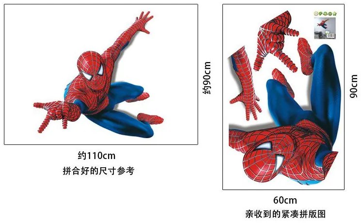 Sticker perete Spiderman 110 x 90 cm - Disney Marvel