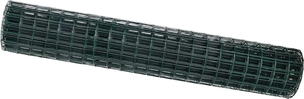 vidaXL Gard Euro Verde 1,6 x 10 m Fier acoperit cu PVC