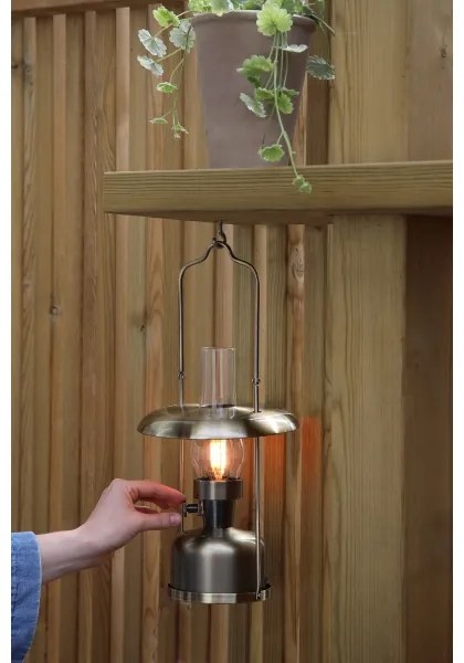 Markslöjd 108894-LED Lampă reîncărcabilă FANOS, LED/2,5W/3,7V, 4000 mAh, IP44, alamă, cu dimmer