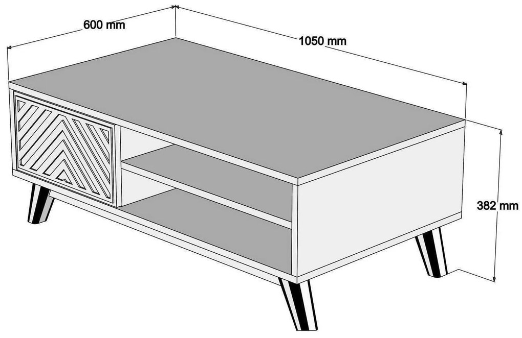Masă de cafea Ivonne (Nuc). 1089460