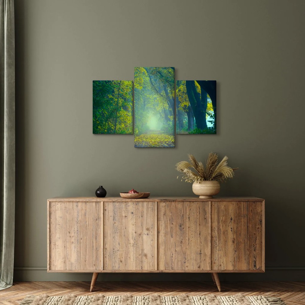 Tablou cu drum dea lungul cu copaci (90x60 cm)