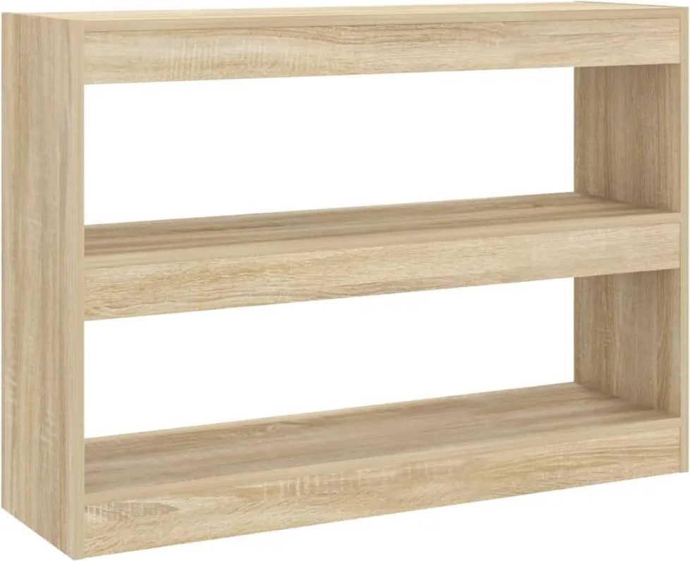 vidaXL Bibliotecă/Separator cameră, stejar sonoma, 100x30x72 cm