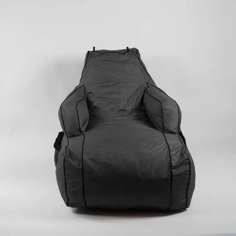 Fotoliu Player Pufrelax, Material Impermeabil - Gri inchis