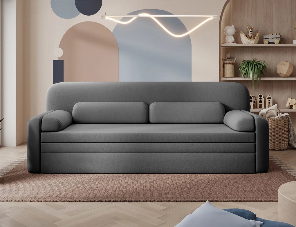 Canapea lemn masiv extensibilă Elioss Personalizabila, 236 × 89 × 87 cm - Tabbris 40