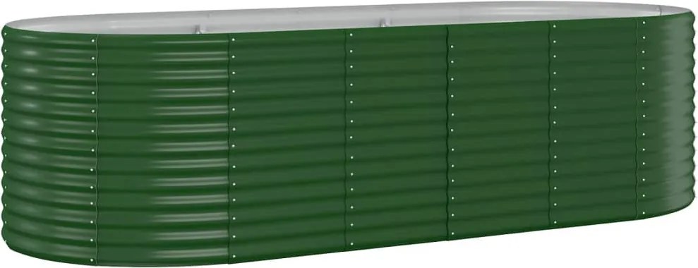 vidaXL Strat înălțat grădină 249x100x68 cm oțel galvanizat