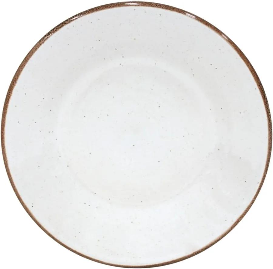 Farfurie desert din gresie ceramică Casafina Sardegna, ⌀ 24 cm, alb