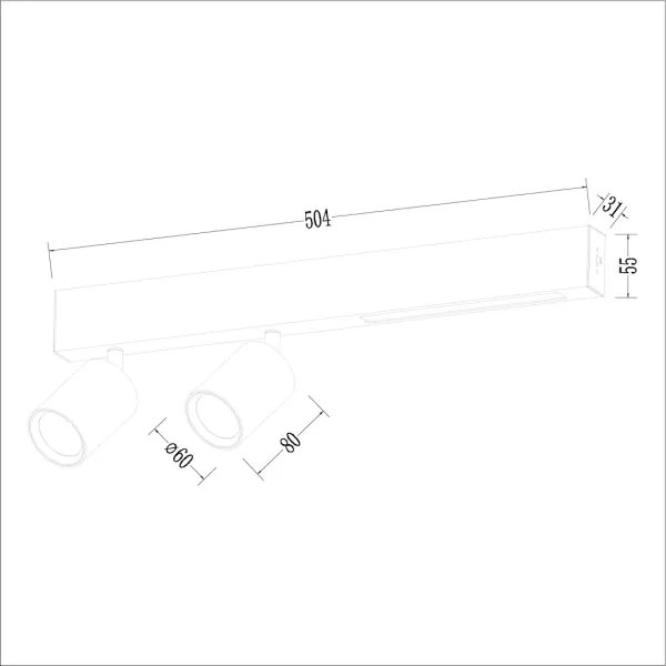 Spot LED MAGNET LED/5W/230V + 2xGU10/60W 3000/4000K alb
