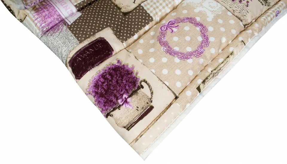 Pilota Alcam Lavanda microfibra matlasata 250gr/mp, 140x200 cm