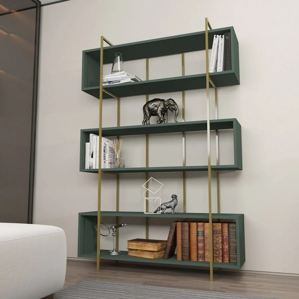 Biblioteca Bruti Verde și Auriu